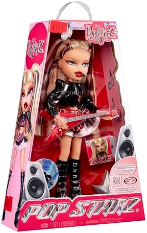 Bratz Pop Starz Cloe - Boneca Fashion com Pingente Colecionável, Roupa e Acessórios Musicais