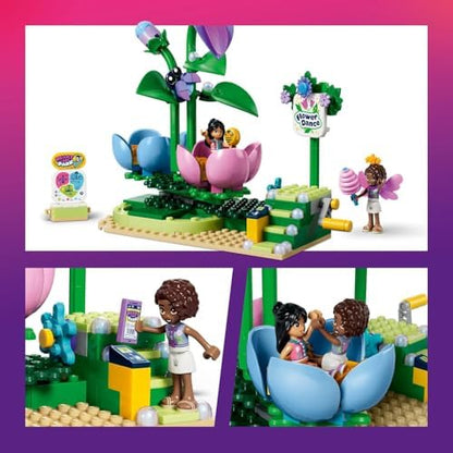 LEGO Friends Brinquedo Xícara de Chá Giratória com Flor e Fada - Inclui 3 Mini Bonecas, Cabine de Selfie e Acessórios - Ideia de Presente de Aniversário para Meninas a partir de 7 Anos - 42702