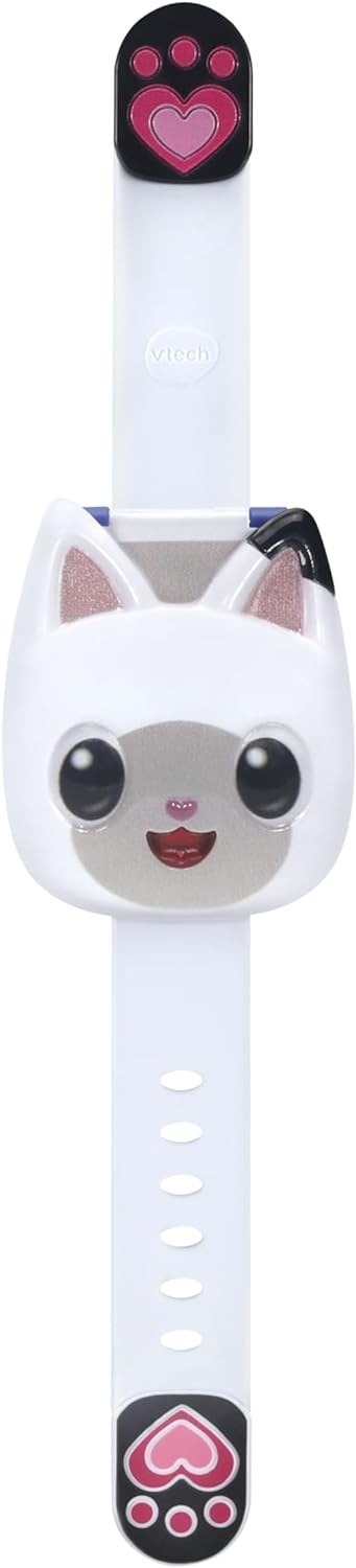 VTech Gabby's Dollhouse Pandy Paws' Paw-Tastic Watch, brinquedo oficial Gabby's Dollhouse, relógio infantil com cronômetro, cronômetro, alarme e jogos, presente para crianças de 3, 4, 5, 6 anos ou mais, versão em inglês