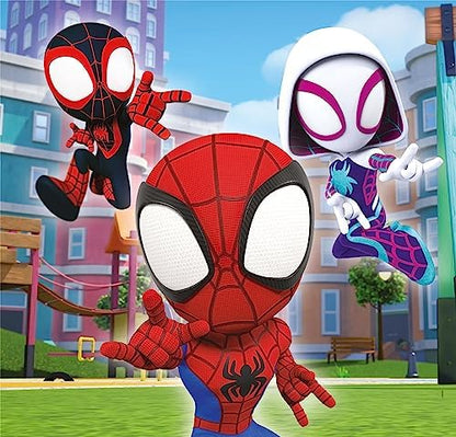 Clementoni - 25294 - Quebra-cabeça Supercolorido - Marvel Homem-Aranha e Seus Incríveis Amigos - 3x48 Peças (3 Quebra-cabeças Incluídos), Quebra-cabeça para Crianças a partir de 5 Anos, Quebra-cabeça de Desenho Animado, Fabricado na Itália