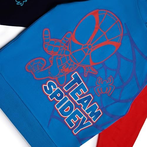 Moletom com Capuz Marvel Homem-Aranha e Seus Incríveis Amigos para Meninos – Moletom com Capuz Aranha Fantasma – 100% Algodão – Tamanhos de 2 a 8 Anos para Jovens Fãs de Super-Heróis