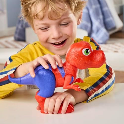 Figura de ação gigante do Homem-Aranha Rex, do Homem-Aranha e seus incríveis amigos da Marvel, com 22,8 cm (9 polegadas). Brinquedo de dinossauros super-heróis para crianças a partir de 3 anos.