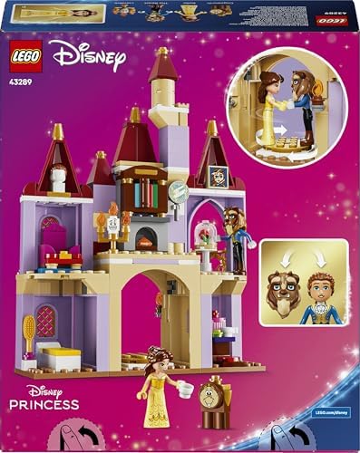 LEGO | Castelo Encantado da Bela e a Fera da Disney - Inclui 2 mini bonecas e figura do Lumière - Presente para meninas a partir de 5 anos e fãs da Bela e a Fera - 43289