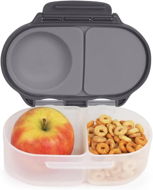 b.box Snackbox | Mini lancheira Bento com 2 compartimentos à prova de vazamentos | Ideal para lanches e refeições infantis | Comporta uma fruta inteira | Livre de BPA