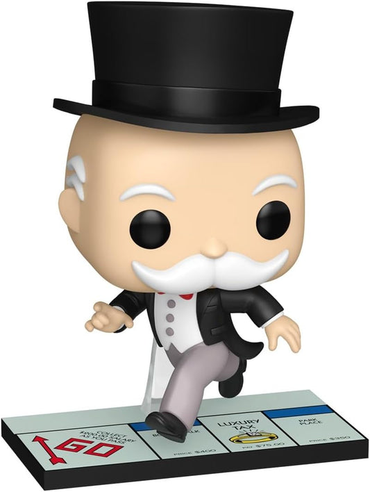 Funko Pop! Vinil: Mr. Monopoly - Mr. Monopoly - (Pass Go) - Hasbro, Inc - Figura de vinil colecionável - Ideia de presente - Produtos oficiais - Brinquedos para crianças e adultos - Fãs de ícones de anúncios