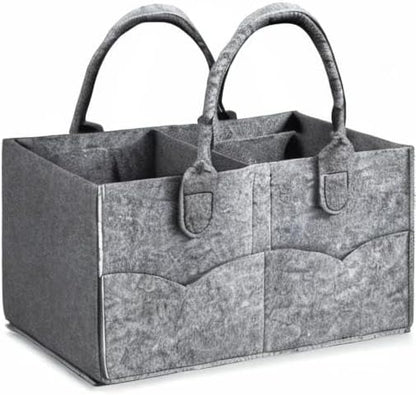 PandaEar Organizador de fraldas portátil para bebês meninos e meninas, ideal para viagens e para guardar itens do bebê. Organizador dobrável com divisórias.