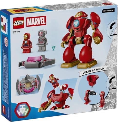 LEGO | Marvel Ultron vs. Homem de Ferro - Brinquedo de Super-Herói com Figura de Ação Mecânica e 2 Minifiguras - Presente para Meninos a partir de 4 Anos e Fãs da Série Homem de Ferro e Seus Incríveis Amigos - 11209