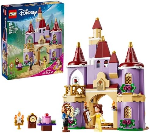 LEGO | Castelo Encantado da Bela e a Fera da Disney - Inclui 2 mini bonecas e figura do Lumière - Presente para meninas a partir de 5 anos e fãs da Bela e a Fera - 43289