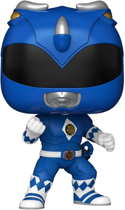 Funko Pop! Filmes: Mighty Morphin Power Rangers Filme - Ranger Azul - Figura de vinil colecionável - Ideia para presente - Produtos oficiais - Brinquedos para crianças e adultos - Fãs de cinema - Figura modelo para colecionadores