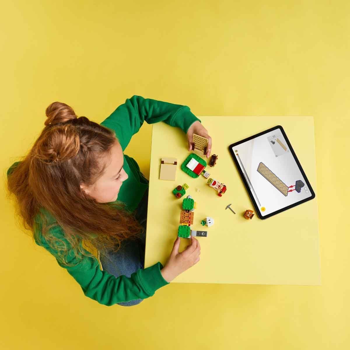 LEGO Super Mario Acampamento do Capitão Toad - Brinquedo interativo com 3 figuras, incluindo um Goomba, além de uma barraca e uma ponte que desaba - Presente para gamers a partir de 6 anos - 72040