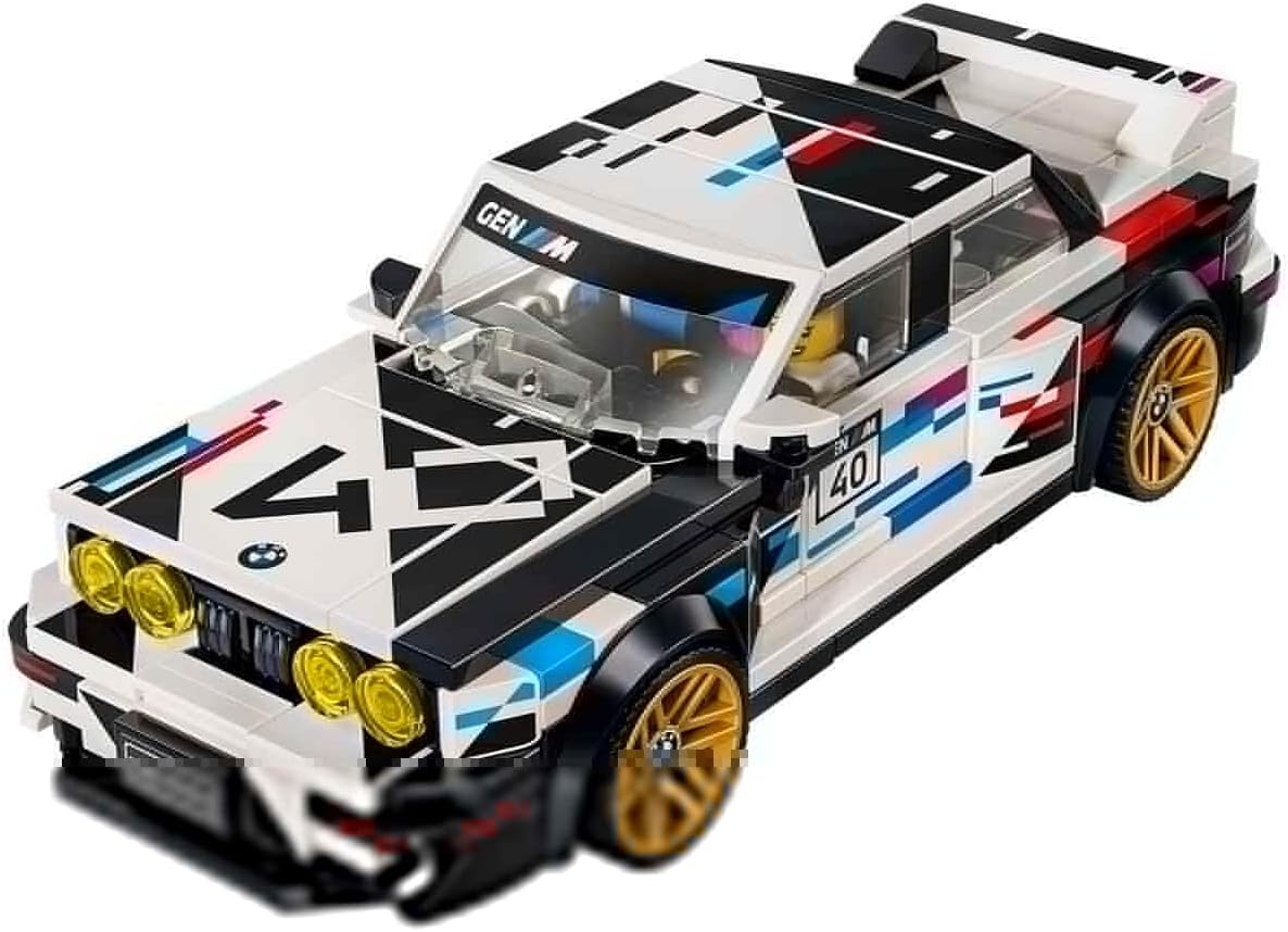 LEGO Brinquedo Speed Champions BMW M3 (E30) – Kit de Modelo com Minifigura de Piloto Colecionável – Ideia de Presente de Aniversário para Meninos a partir de 9 Anos e Fãs de Automobilismo – 77263