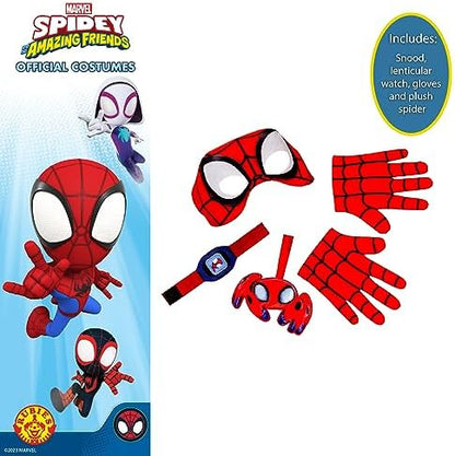 Conjunto de acessórios de fantasia infantil oficial da Rubies Marvel, inspirado no Homem-Aranha e seus incríveis amigos, para o Halloween.