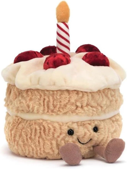 Jellycat Bolo de aniversário divertido C: 12 cm x l: 12 cm x a: 16 cm