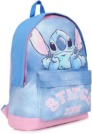 Mochila Disney Lilo y Stitch Niña, Mochila Escolar Infantil, Mochila Azul