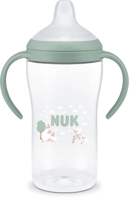 NUK Copo de Aprendizagem Perfect Match | 6+ meses | 260 ml | Copo com Bico Antivazamento para Crianças Pequenas | Alças Antiderrapantes | Ovelha | 1 Unidade