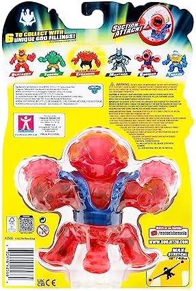 Heróis de Goo Jit Zu Deep Goo Sea Squidor Hero Pack. Brinquedo super macio e cheio de gosma. Com função de ataque por sucção. Estique-o até 3 vezes o seu tamanho!