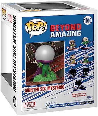 Funko POP! Deluxe: Marvel Sinister 6 - Mysterio - Marvel Comics - Exclusivo da Amazon - Figura de Vinil Colecionável - Ideia de Presente - Produto Oficial - Brinquedos para Crianças e Adultos - Fãs de Quadrinhos