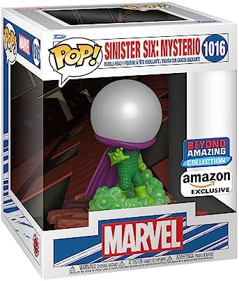 Funko POP! Deluxe: Marvel Sinister 6 - Mysterio - Marvel Comics - Exclusivo da Amazon - Figura de Vinil Colecionável - Ideia de Presente - Produto Oficial - Brinquedos para Crianças e Adultos - Fãs de Quadrinhos