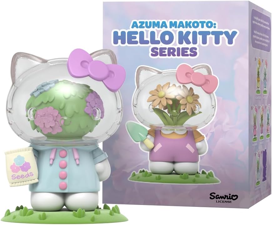 Mighty Jaxx Azuma Makoto x Sanrio: Série Hello Kitty | Bandeja lacrada com 6 unidades - Sem figuras repetidas | Brinquedo colecionável em caixa surpresa