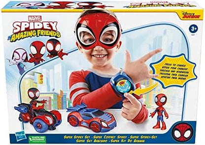Conjunto de veículos de brinquedo do Homem-Aranha e seus amigos da Hasbro - Exclusivo da Amazon