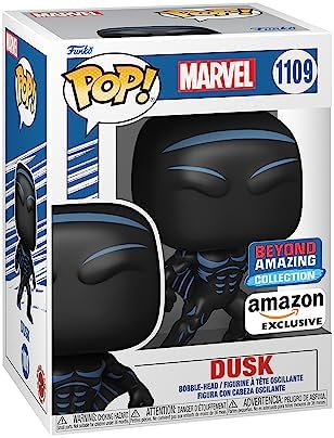 Funko POP! Marvel - Dusk - Marvel Comics - Exclusivo da Amazon - Figura de Vinil Colecionável - Ideia de Presente - Produto Oficial - Brinquedos para Crianças e Adultos - Fãs de Quadrinhos - Figura para Colecionadores