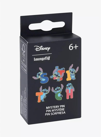 Loungefly - Disney - Lilo e Stitch - Broche de esmalte misterioso Letters & Poses - 1 de 6 para colecionar - Os estilos variam - Lilo e Stitch - Broches de esmalte para caixa surpresa - Broche fofo e colecionável - para mochilas