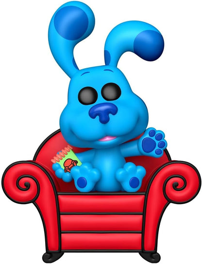 Funko Pop! Premium: Blues Clues - Azul com Sofá - Figura de Vinil Colecionável - Ideia para Presente - Produtos Oficiais - Brinquedos para Crianças e Adultos - Fãs de TV - Figura Modelo para Colecionadores e Exibição