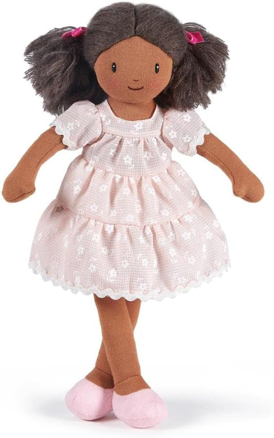 ThreadBear Design Mia Rag Doll - Peluche con Vestido Rosa para niños…