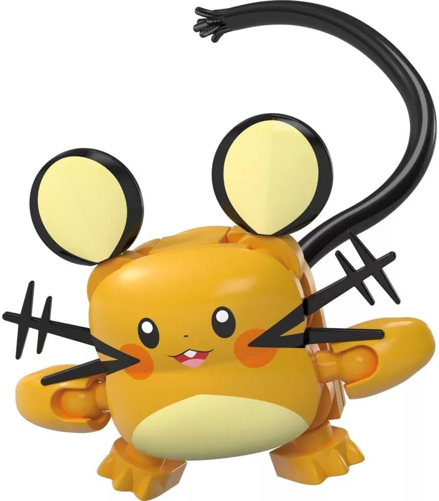 MEGA Kit de Montar Pokémon Dedenne, Figura de Ação Articulada (31 Peças) para Crianças