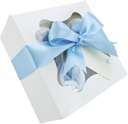 Conjunto de 4 caixas de cupcakes com meias para bebês