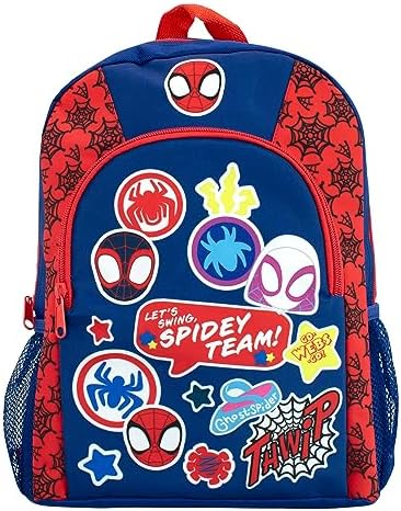 Mochila Marvel Homem-Aranha | Mochila Infantil do Homem-Aranha e Seus Incríveis Amigos | Mochila Escolar para Meninos | Mochilas Infantis | Tamanho Único