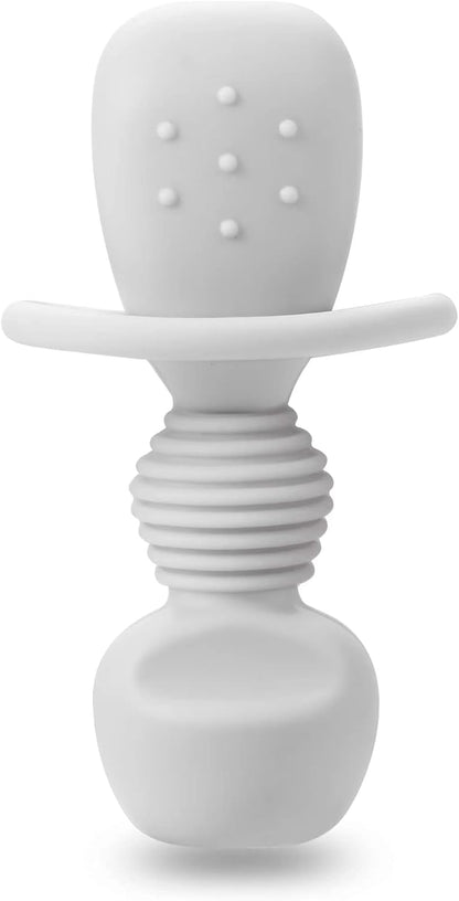 PandaEar Conjunto de 6 colheres e garfos de silicone para introdução alimentar de bebês | Talheres infantis para bebês que desejam se alimentar sozinhos | Design antiengasgo para introdução alimentar guiada pelo bebê a partir de 3 meses