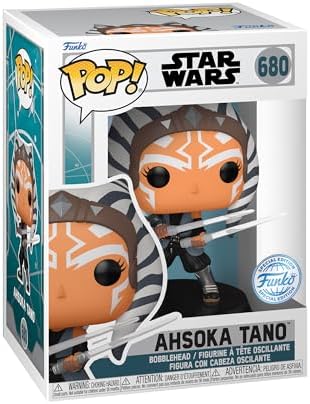 Funko Pop! Star Wars: Ahsoka - Exclusivo da Amazon - Figura de Vinil Colecionável - Ideia de Presente - Produto Oficial - Brinquedos para Crianças e Adultos - Fãs da Série - Figura para Colecionadores e Exibição