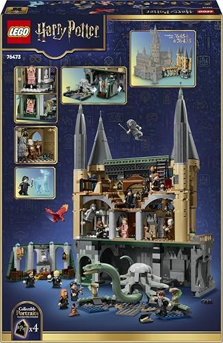 LEGO Harry Potter Castelo de Hogwarts: Ala Leste - Kit de Modelo em Miniatura com 13 Minifiguras e Patrono Colecionável - Decoração para Quarto Infantil - Ideia de Presente para Meninas, Meninos e Fãs a partir de 10 Anos - 76473