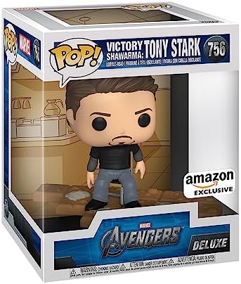 Funko POP! Deluxe: Marvel - Tony Stark Shawarma - Vingadores - Exclusivo da Amazon - Figura de Vinil Colecionável - Ideia de Presente - Produto Oficial - Brinquedos para Crianças e Adultos - Fãs de Filmes