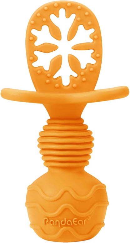 PandaEar Conjunto de 6 colheres e garfos de silicone para bebês e crianças pequenas da, ideais para o desmame e alimentação independente.