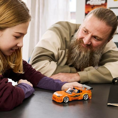 LEGO Speed Champions O Toyota Supra MK4 de Velozes e Furiosos - Kit de Montagem com Minifigura do Bryan O'Connor - Presente STEM para Meninos a partir de 10 Anos e Fãs Adolescentes do Filme - 77260
