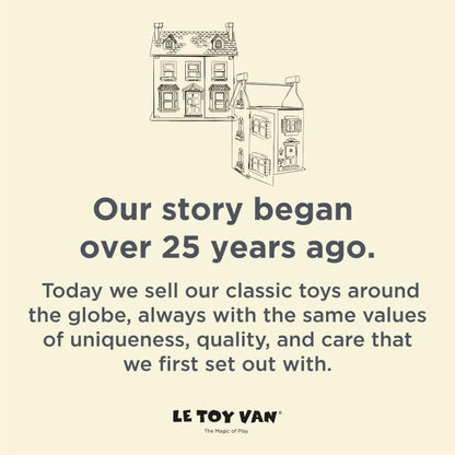 Le Toy Van - Caixa de brinquedos infantis - Caixa de armazenamento para brinquedos infantis Caixa de brinquedos de madeira branca - Caixa de madeira - Caixa de armazenamento com tampa