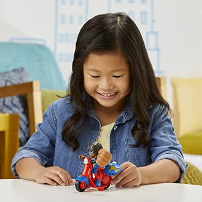 Homem-Aranha e seus Incríveis Amigos Marvel - Figura de Ação da Ms. Marvel e Moto Gigante, Brinquedo Pré-escolar para Crianças a partir de 3 Anos