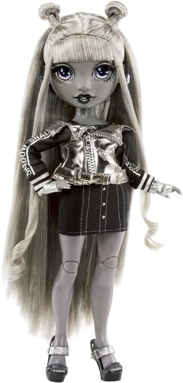 Rainbow High Shadow High Series - LUNA MADISON - Boneca Fashion em tons de cinza com lindo cabelo, dois looks de grife e acessórios - Colecionável - Para crianças a partir de 6 anos