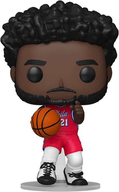 Funko Pop! NBA: 76ers - Joel Embiid - Jogadores da NBA - Figura de Vinil Colecionável - Ideia de Presente - Produto Oficial - Brinquedos para Crianças e Adultos - Fãs de Esportes - Figura para Colecionadores e Exibição