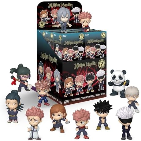 Funko Mystery Mini - Jujutsu Kaisen - 1 de 12 para colecionar - Estilos variados - Figura de vinil colecionável - Ideia de presente - Produto oficial - Brinquedos para crianças e adultos - Fãs de anime - Miniatura para colecionadores