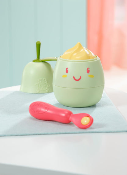 Conjunto para Almoço Baby Annabell 707494 - Lancheira em formato de pera para bebês Baby Annabell de 36 cm e 43 cm - Requer 3 pilhas LRAA (inclusas) - Indicado para crianças a partir de 3 anos