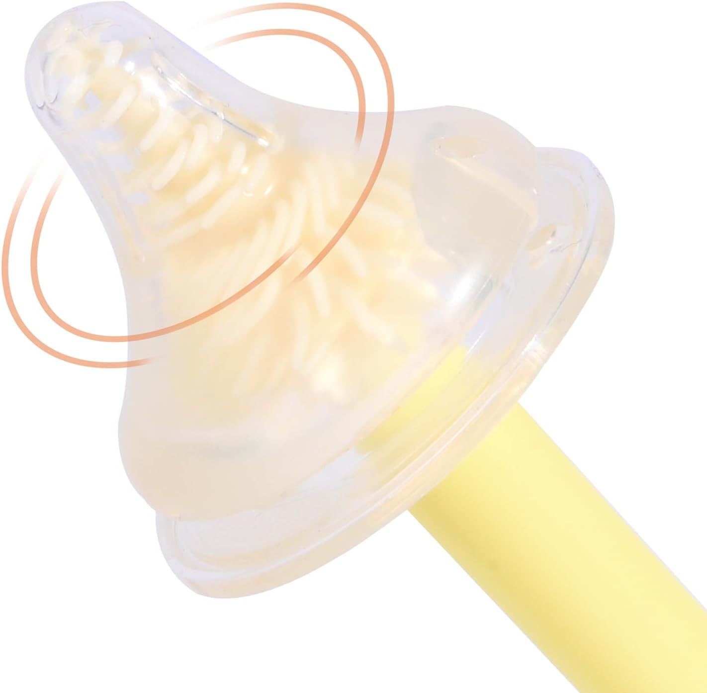 Bebamour Conjunto de escovas para mamadeiras 7 em 1, kit de limpeza portátil, amarelo