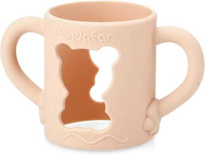 PandaEar Conjunto de 4 Alças de Silicone Compatíveis com Mamadeiras Estreitas Dr. Brown's de 250 ml (8 oz), Suportes para Mamadeira