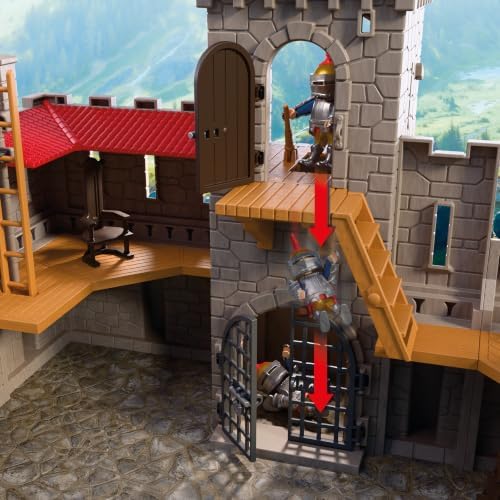 Playmobil | Cavaleiros | Grande Castelo do Leão com Ponte Levadiça, Canhões e Alçapão – Brinquedo para Crianças a partir de 4 anos | 72112