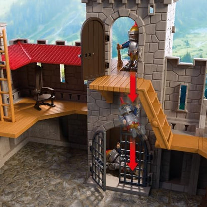 Playmobil | Cavaleiros | Grande Castelo do Leão com Ponte Levadiça, Canhões e Alçapão – Brinquedo para Crianças a partir de 4 anos | 72112