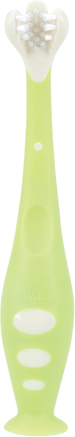 Dr. Talbot Conjunto de escova de dentes para bebês 2 peças, 6+M, sem BPA
