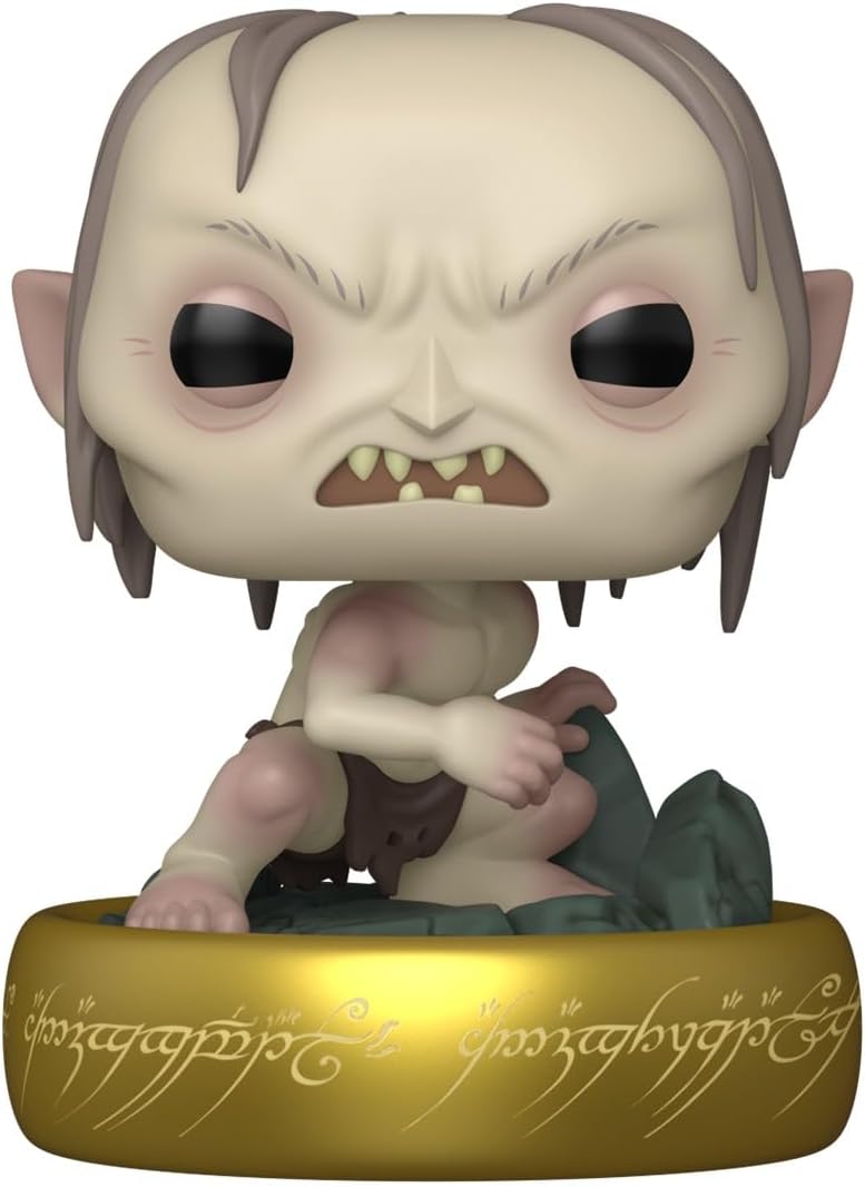 Funko Pop! Plus: Senhor dos Anéis S9 – Gollum - Brilha no Escuro - Figura de Vinil Colecionável - Ideia para Presente - Produtos Oficiais - Brinquedos para Crianças e Adultos - Fãs de Cinema - Figura Modelo para Colecionadores