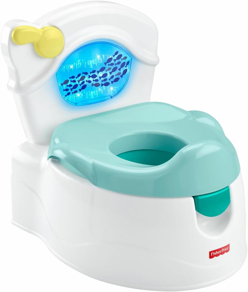 Penico Fisher-Price Sea Me Flush - Edição Somente Sons, cadeirinha de treinamento com sons e luzes para bebês e crianças pequenas, GWD37